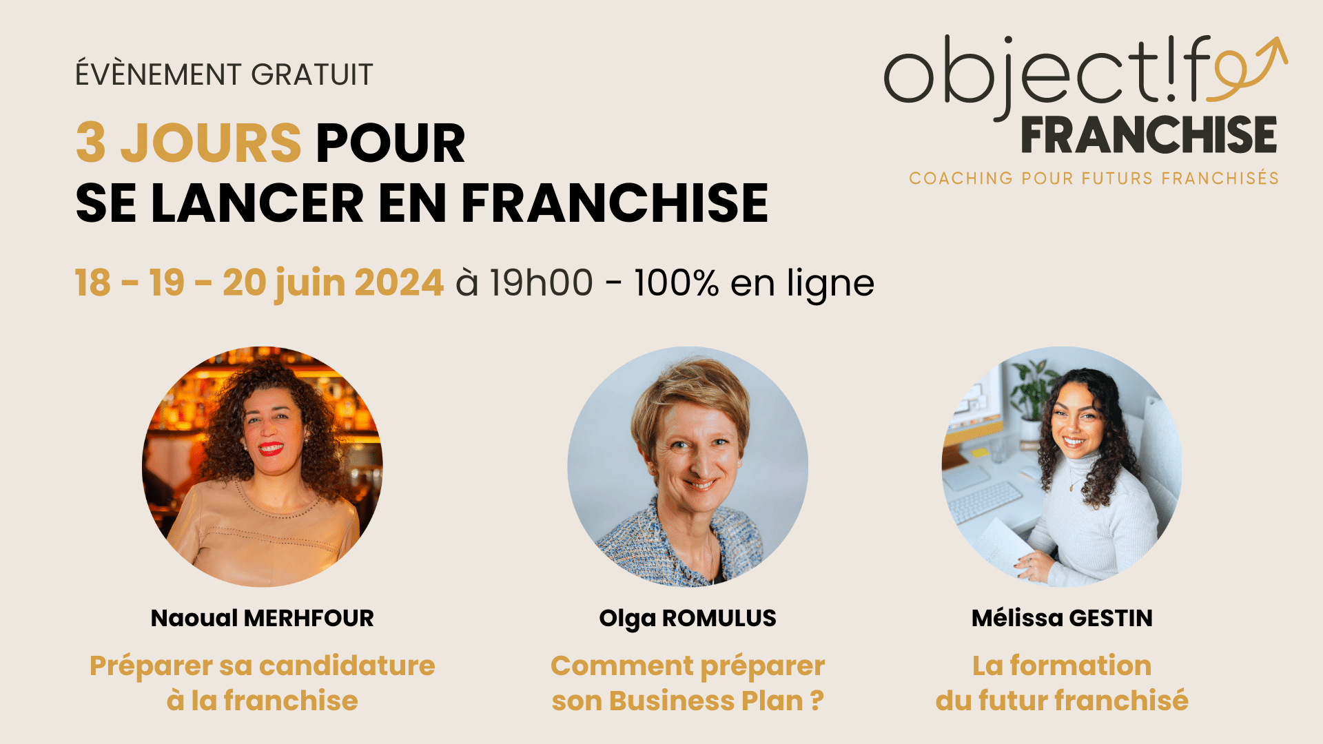 3 jours pour se lancer en franchise