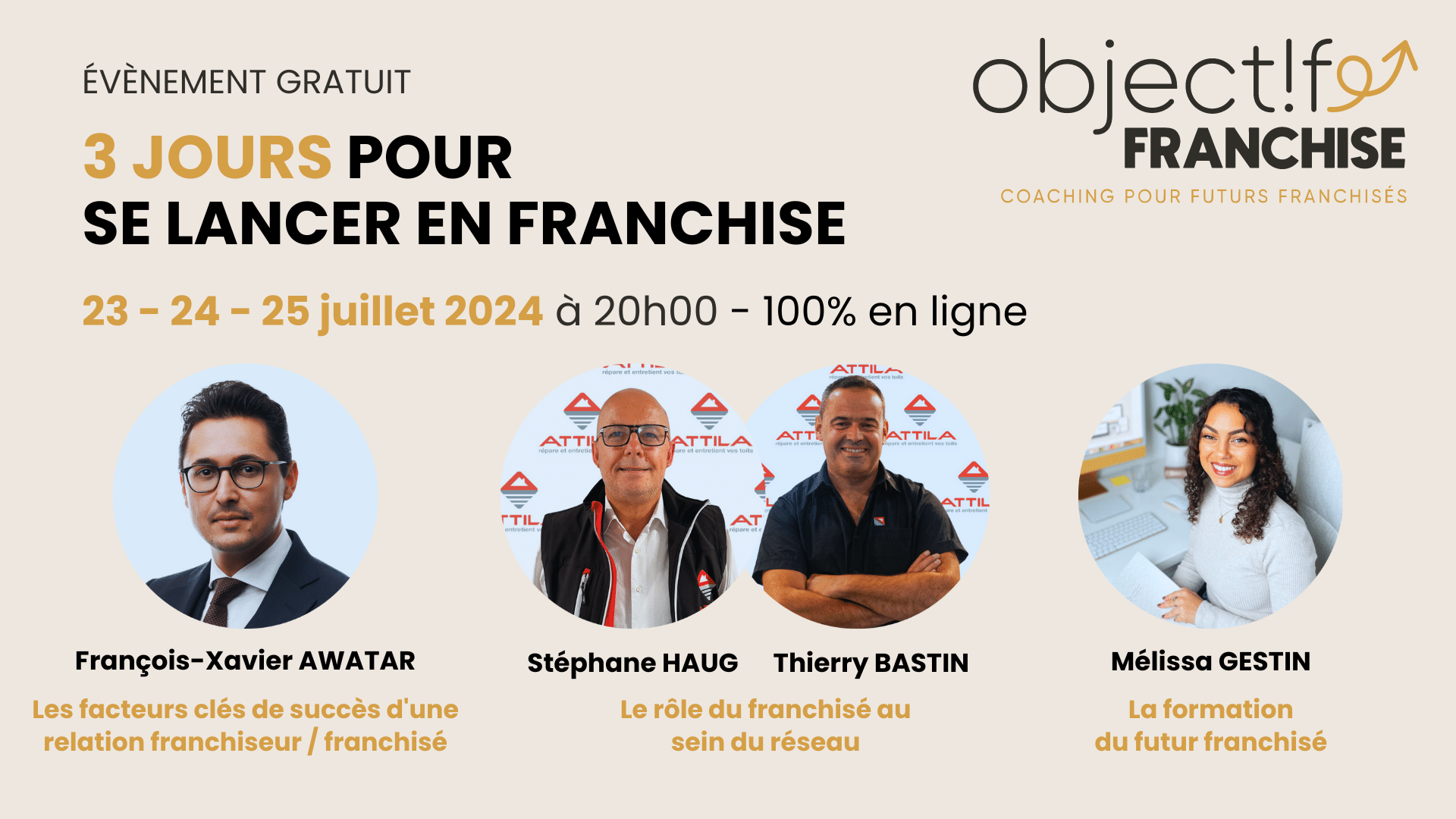 3 jours pour se lancer en franchise